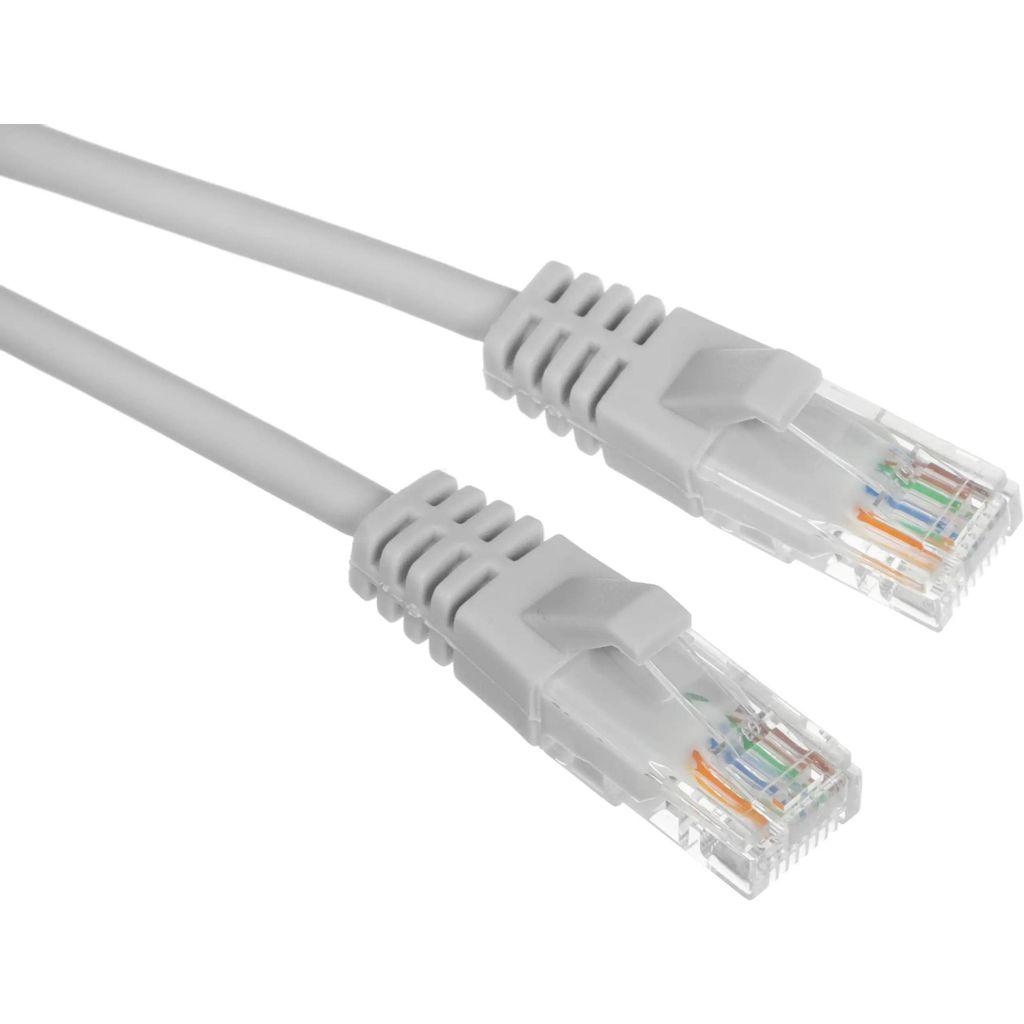 Патч-корд SUPRLAN 10-0142, вилка RJ-45, вилка RJ-45, кат.5E, LSZH, 1м, серый
