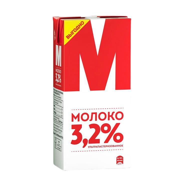 Молоко Лианозовское ультрапастеризованное 3,2% 950 мл., тетра-пак
