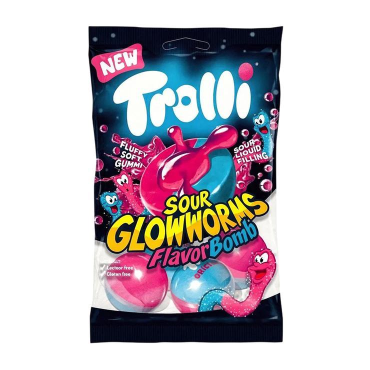 Мармелад жевательный Trolli Limited Flavor Bomb Saure Glühwürmchen бомбовые кислые светлячки 75 гр., флоу-пак
