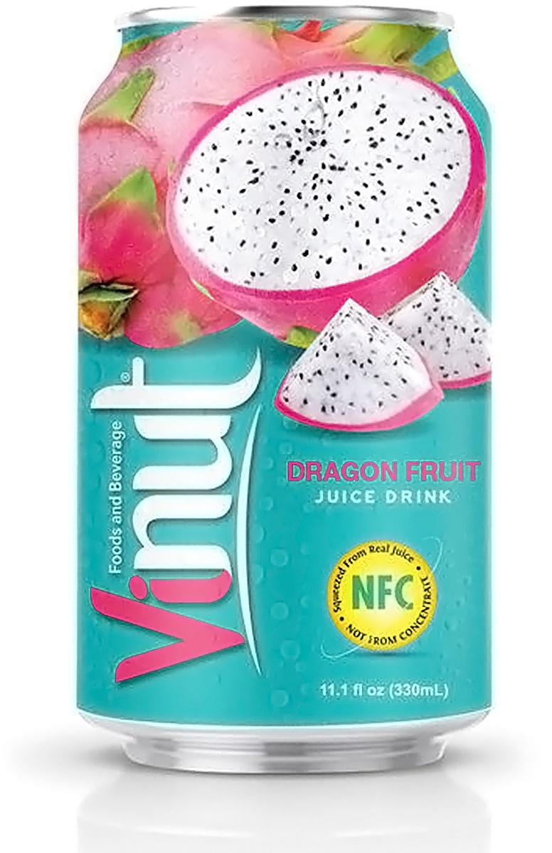 Напиток сокосодержащий Vinut juice drink питахайя Вьетнам 330 мл., ж/б