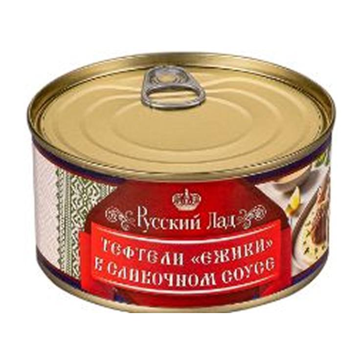 Тефтели ежики Русский лад в сливочном соусе 325 гр., ж/б