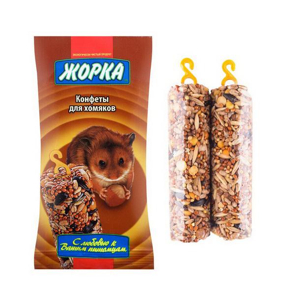 Конфеты ЖОРКА для хомяков 2 шт 100 гр., пакет