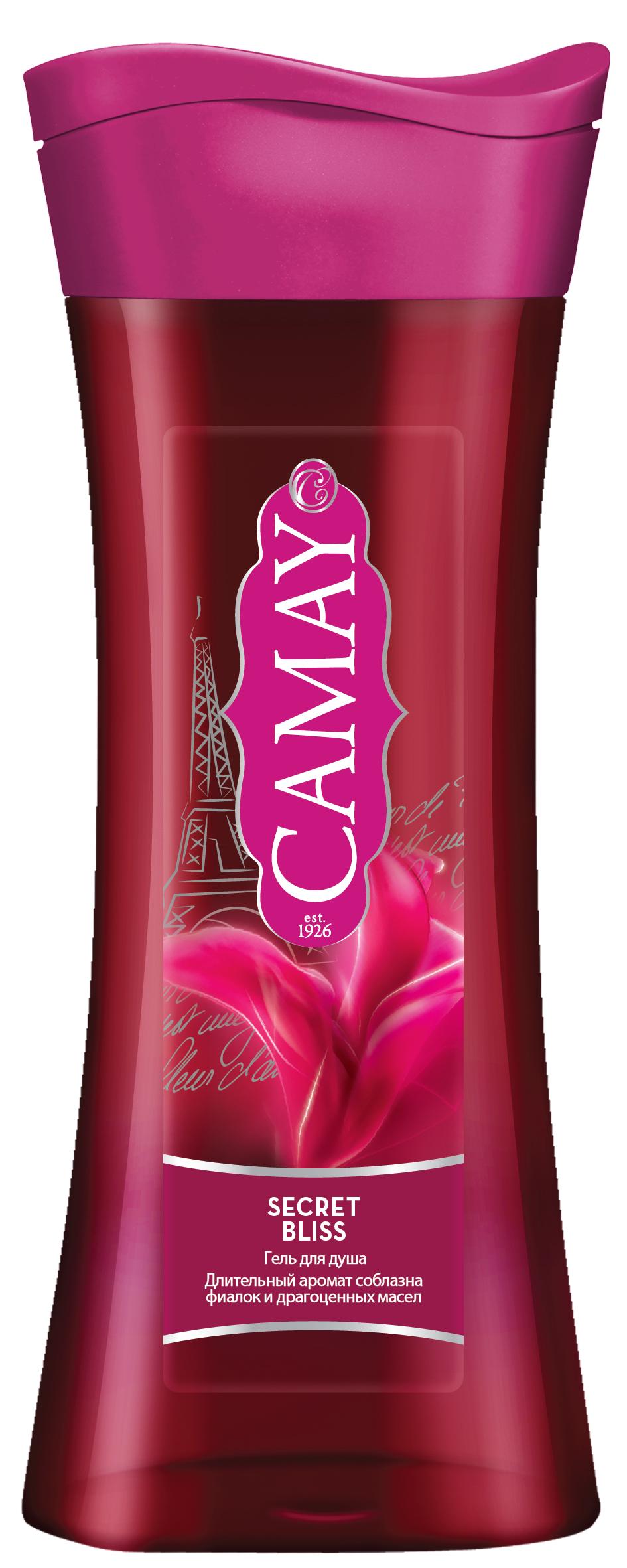 Гель для душа Camay Secret Аромат фиалок 250 мл., ПЭТ