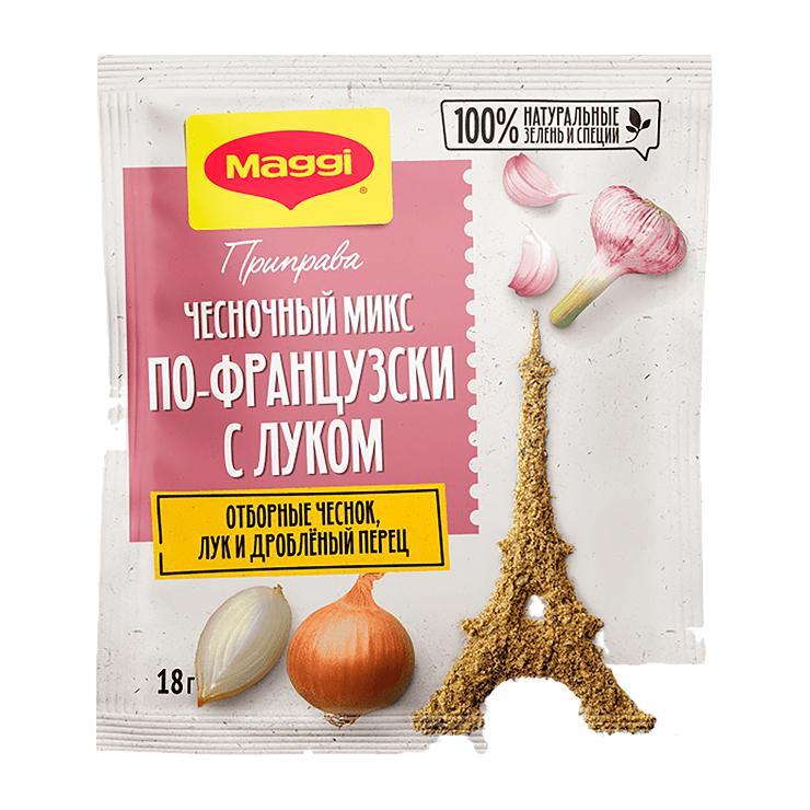 Приправа MAGGI Чесночный микс с луком 18 гр., саше