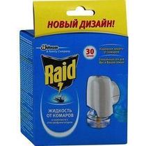 Электрофумигатор от комаров Raid + жидкость от комаров Raid 30 ночей, Промо
