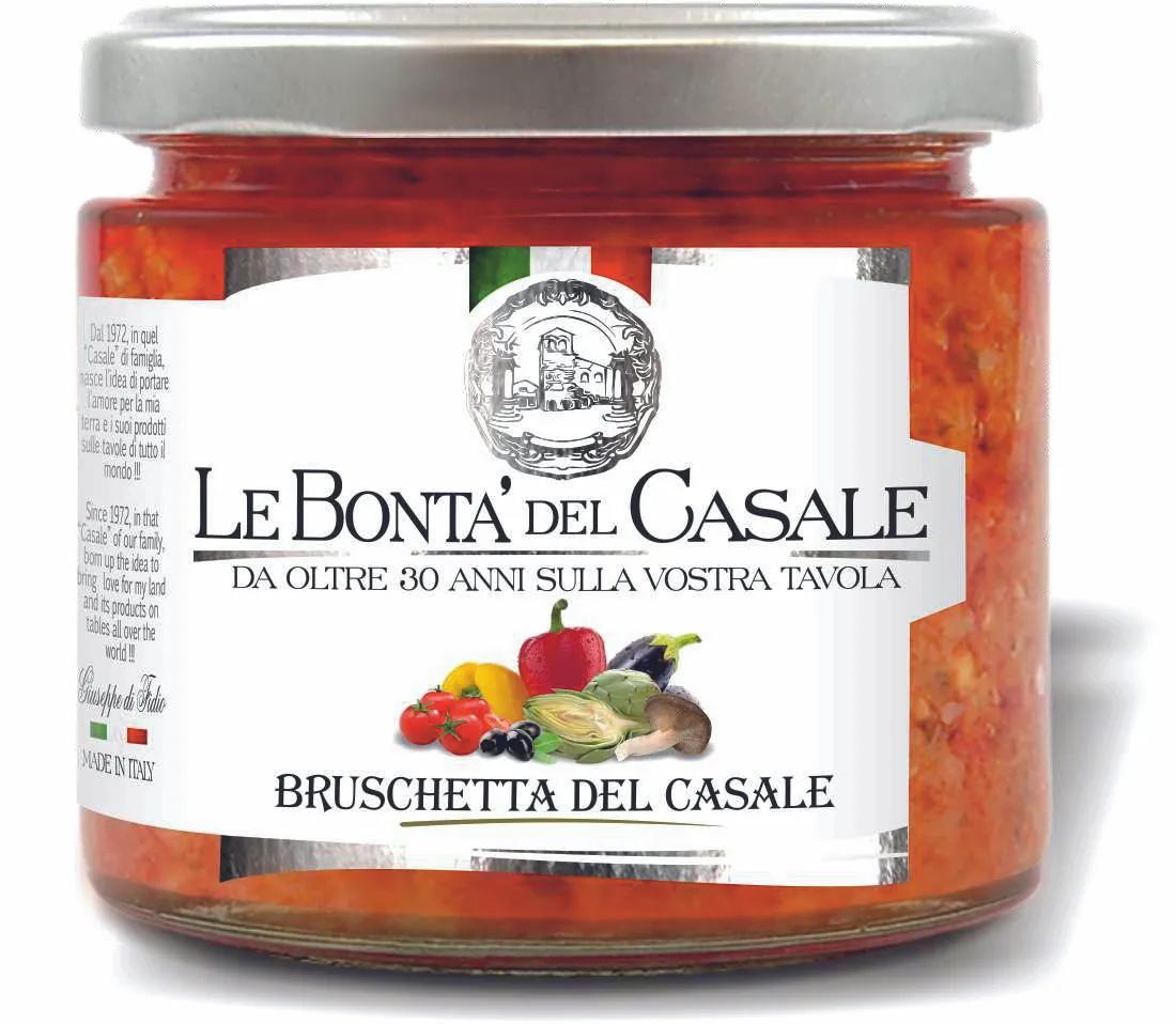 Брускетта Le Bonta' Del Casale из перцев 212 мл., стекло