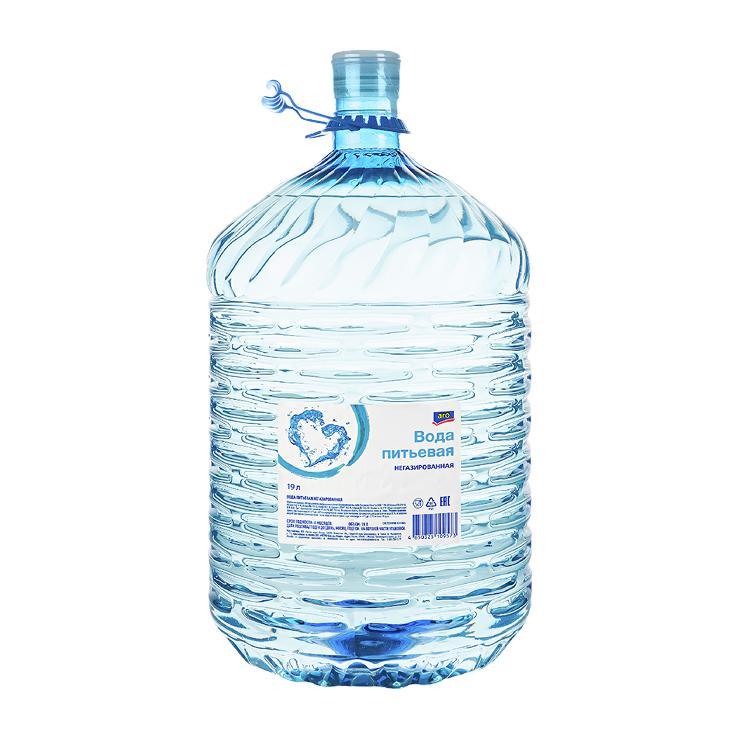 Вода негазированная Aro питьевая 19 л., ПЭТ