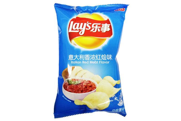 Чипсы Lay's Italian Red Meat Flavor 40 гр., флоу-пак