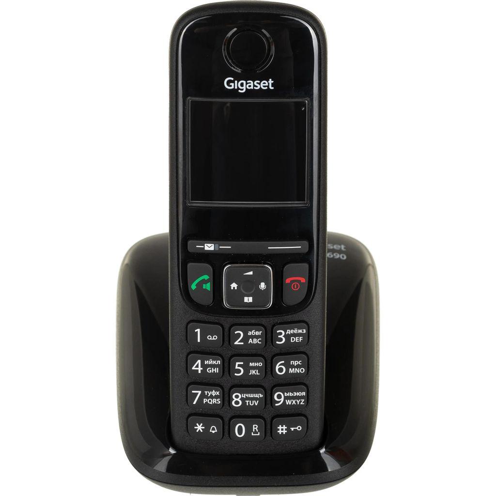 Радиотелефон Gigaset AS690, черный [s30852-h2816-m201]