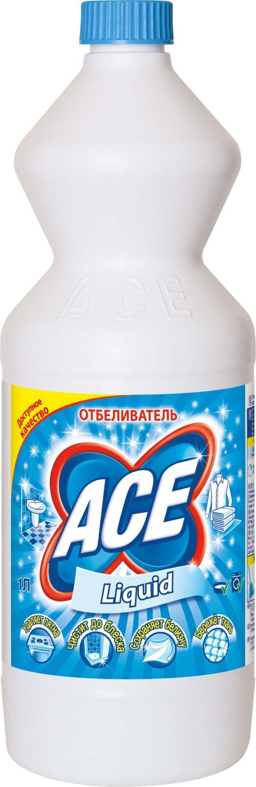 Отбеливатель Ace Бережное отбеливание, 1 л., пластиковая бутылка