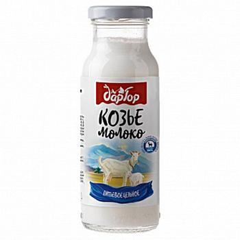 Молоко Дар гор козье пастеризованное 3,4-4,8% 200 мл., стекло