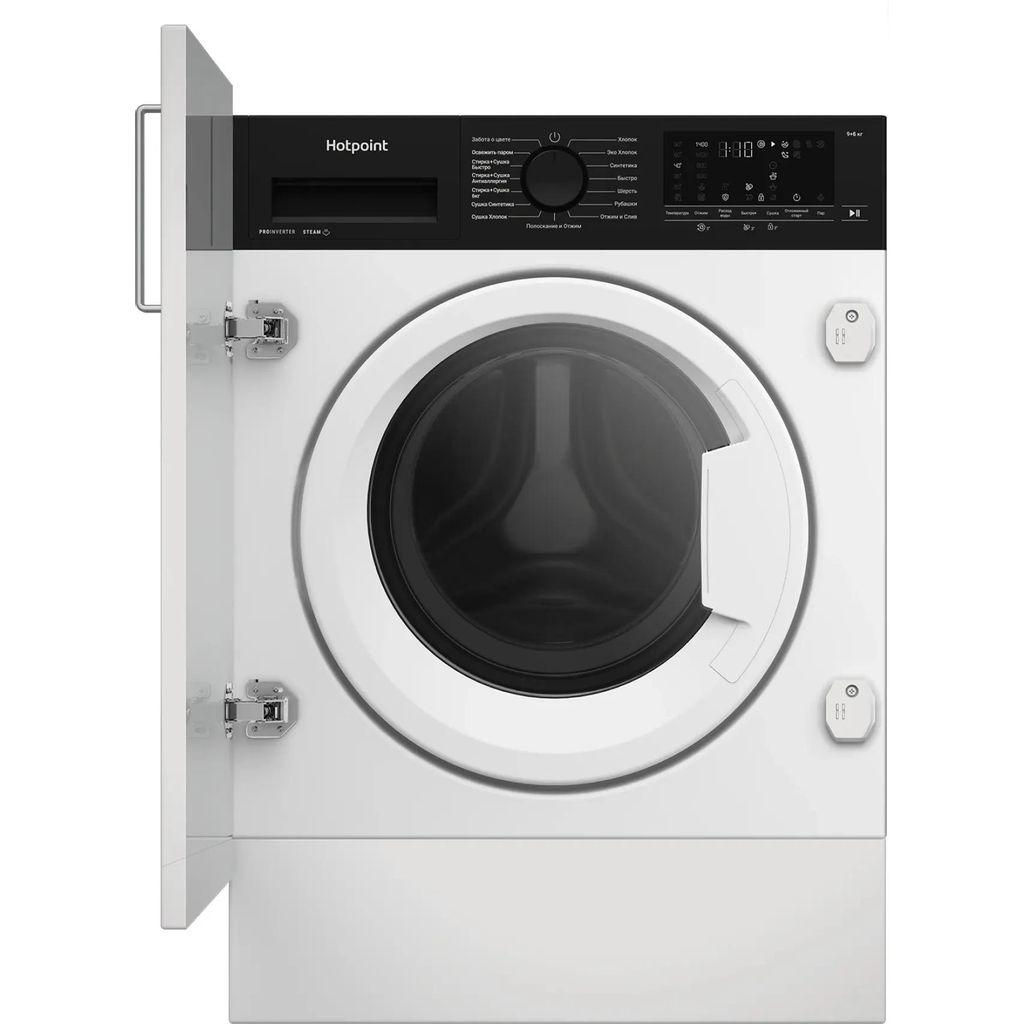 Встраиваемая стиральная машина HOTPOINT WDBIH 8490 VWB, с сушкой