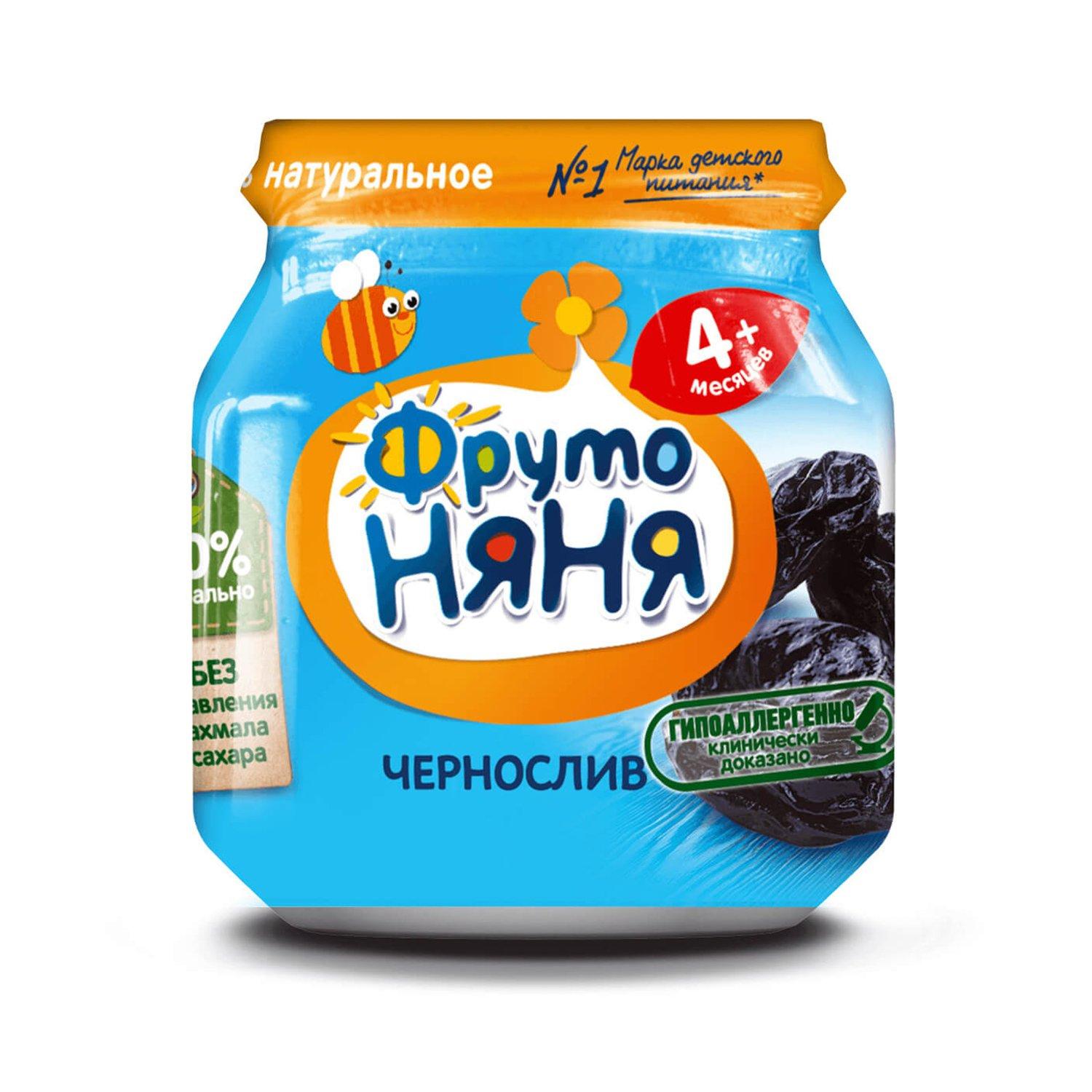 Пюре черносливовое Фруто Няня, 100 гр., стекло