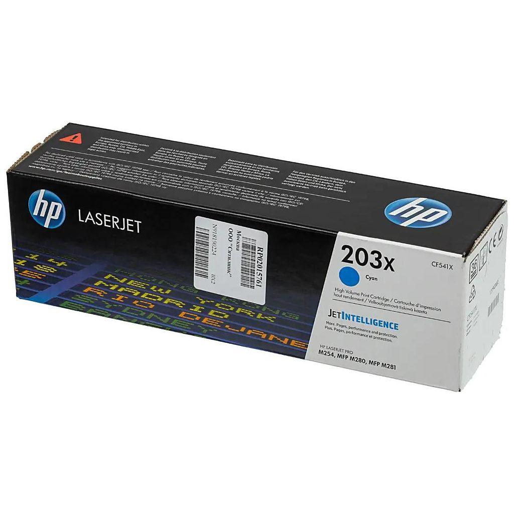 Картридж HP 203X, голубой / CF541X