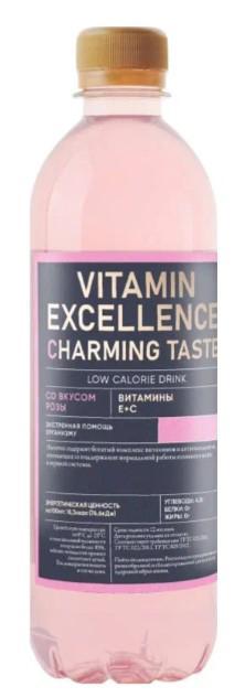 Напиток витаминизированный Vitamin Excellence Charming Tasty co вкусом розы 500 мл., ПЭТ