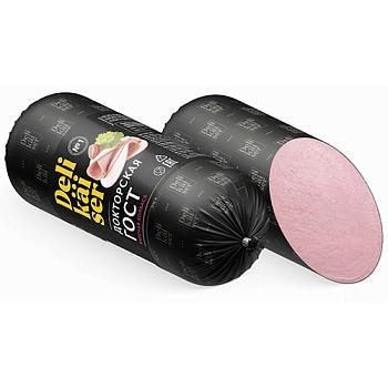 Колбаса Delikaiser Докторская ГОСТ 1 кг., вакуум