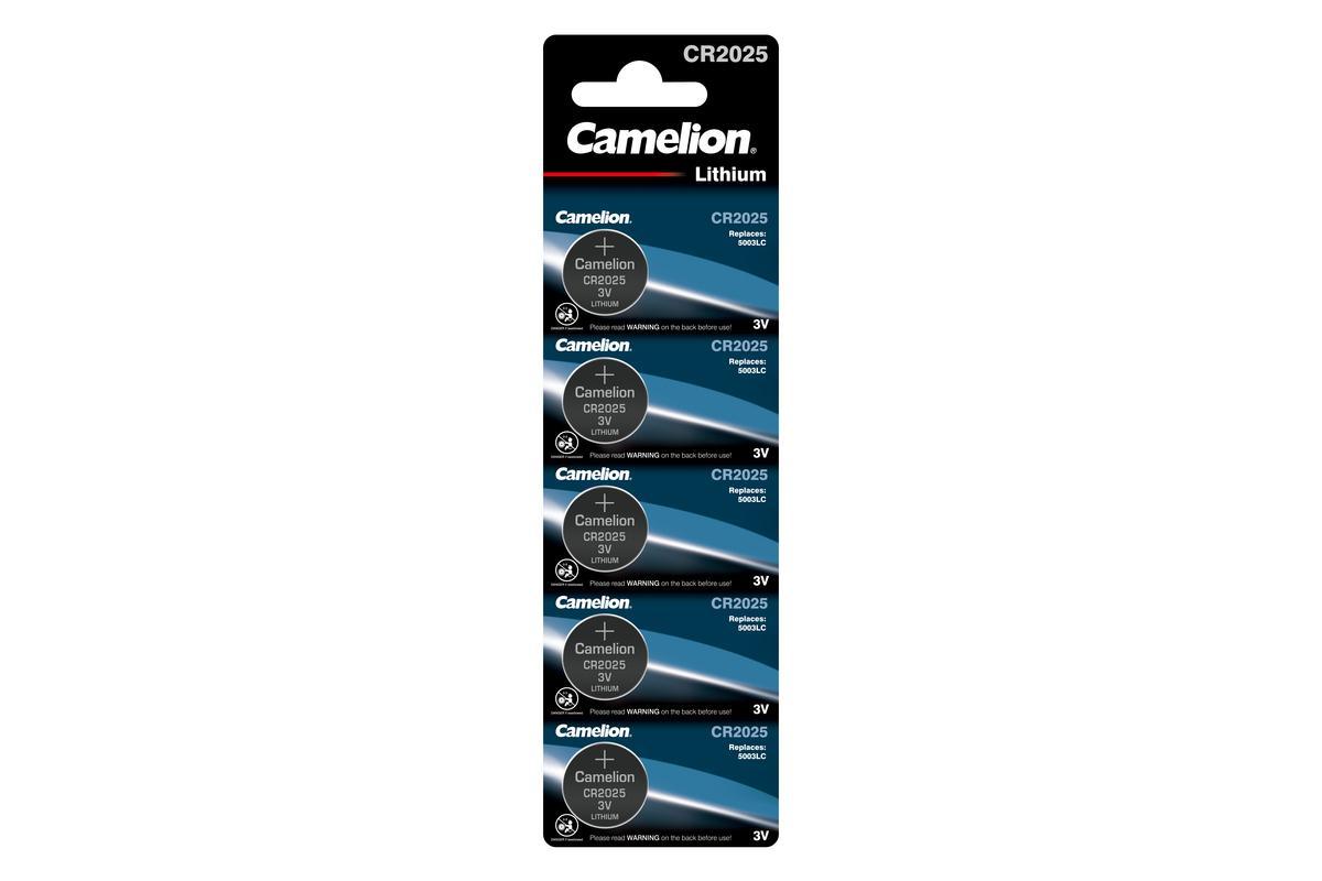 Батарейка Camelion литиевая CR2025 3V 5шт