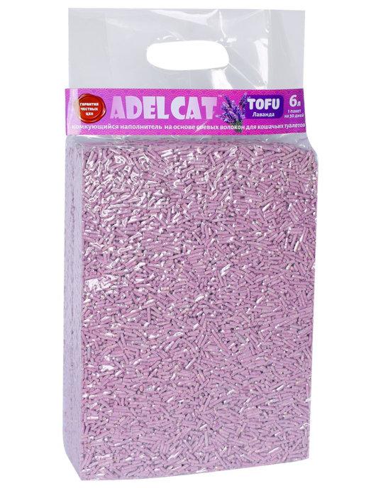 Наполнитель Adel cat\Tofu(Тофу) комкующ\Лаванда\6л (2,5кг)., ПЭТ