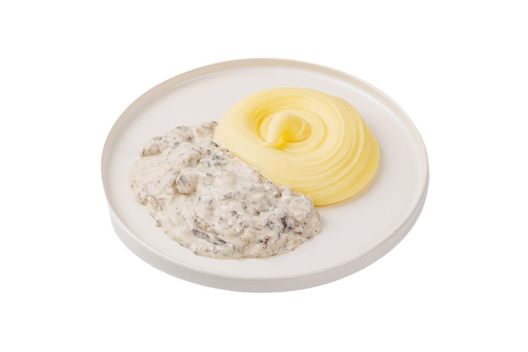 Бефстроганов из говядины с картофельным пюре, Вкусвилл 230 гр., ПЭТ
