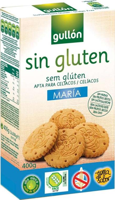 Печенье Gullon Мария без глютена, 400 гр., картон