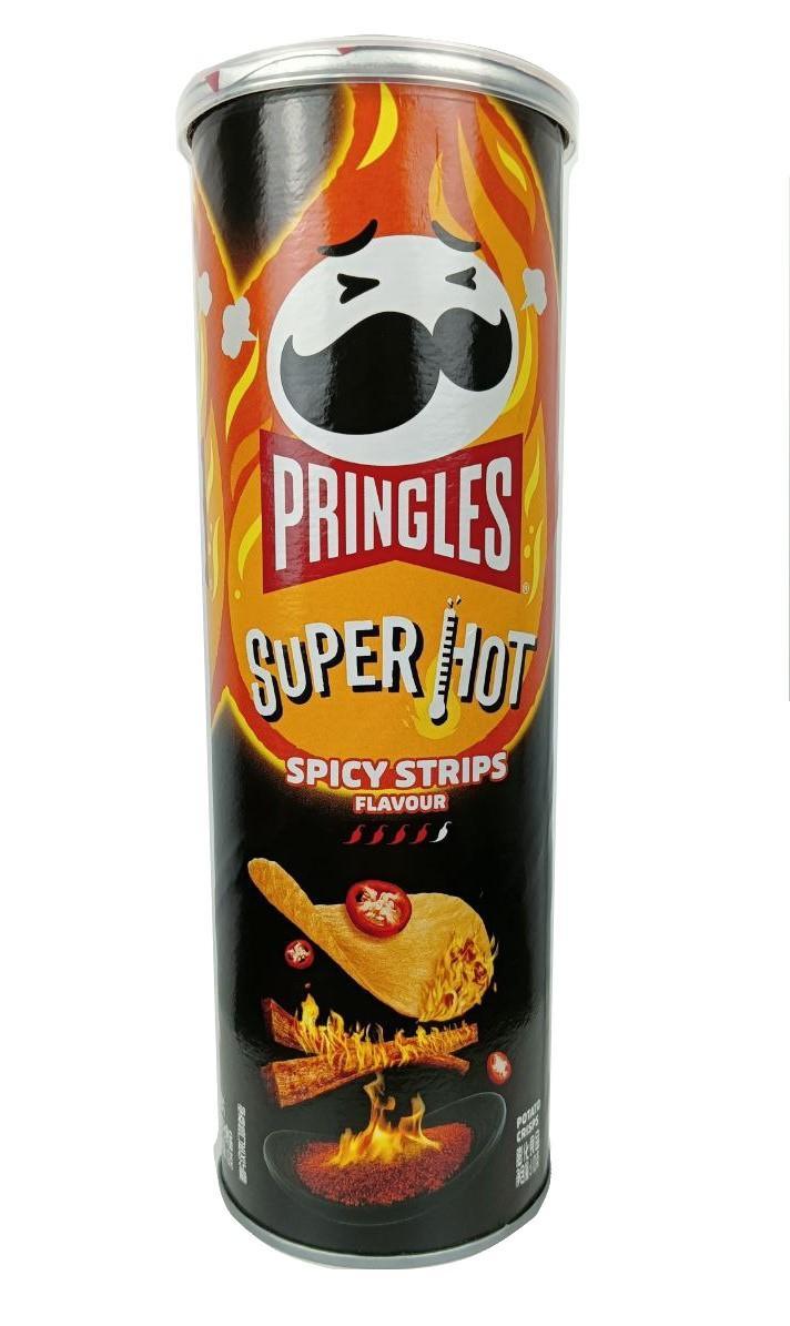 Чипсы Pringles Spicy Strips закуска под острым сычуаньским соусом 110 гр., туба