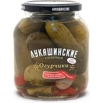 Огурцы Лукашинские соленые с острым перцем и чесноком по-армянски 670 гр., стекло