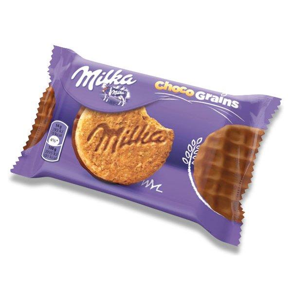 Печенье Milka Choco Grain овсяные хлопья молочный шоколад 42 гр., флоу-пак