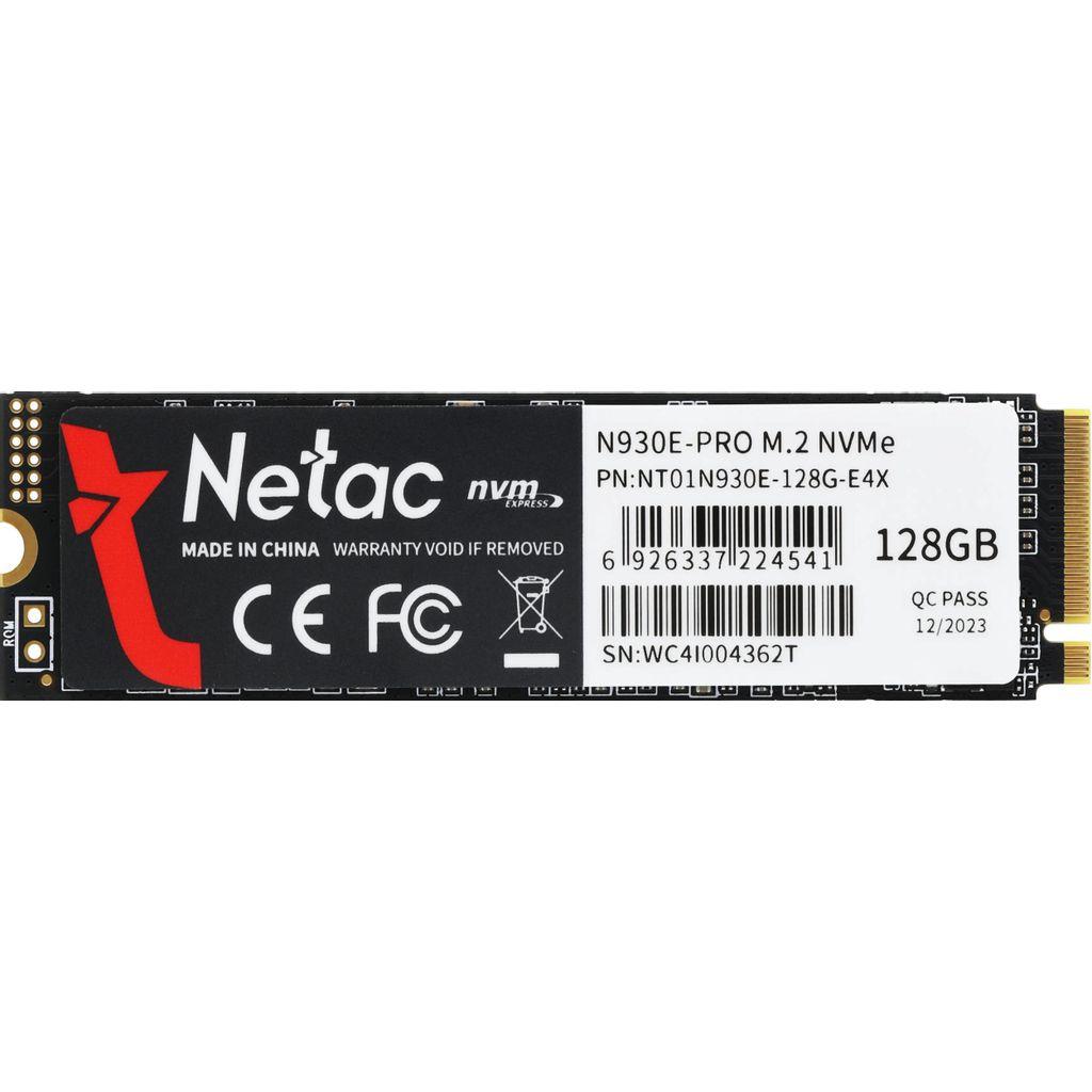 SSD накопитель 128ГБ NETAC N930E Pro NT01N930E-128G-E4X M.2 2280, PCIe 3.0 x4, NVMe, M.2, rtl