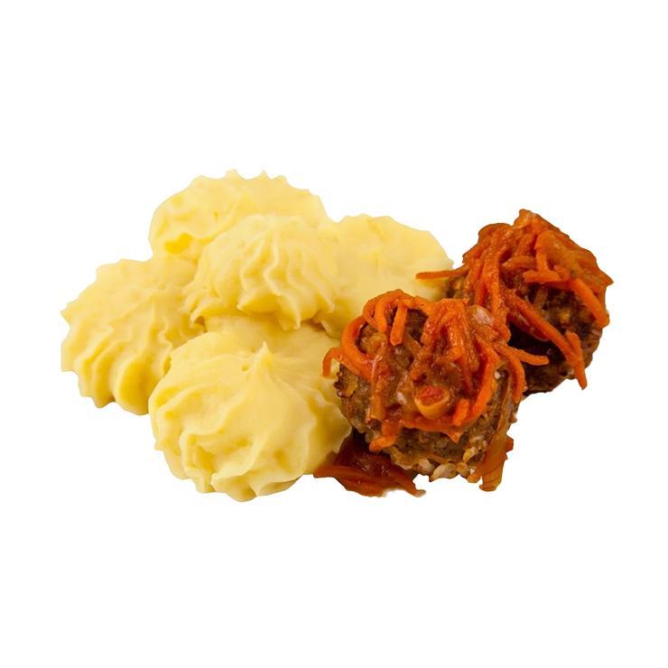 Тефтели Нам Ням мясные с картофельным пюре 310 гр., пластиковая упаковка