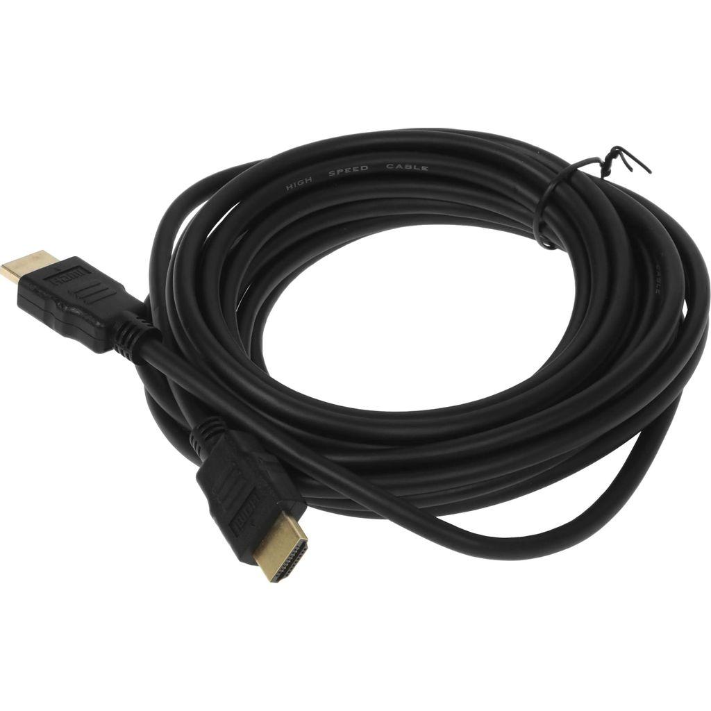 Кабель аудио-видео Buro HDMI 1.4, HDMI (m) - HDMI (m), 5м, GOLD, черный [bhp ret hdmi50]