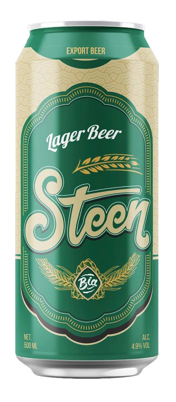 Пиво Steen Lager Beer светлое пастеризованное фильтрованное 4,9% 500 мл., ж/б