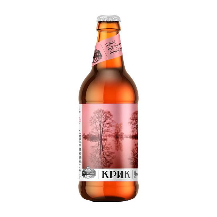 Напиток пивной Балтика Brew Крик фильтрованный 5,2% 440 мл., стекло