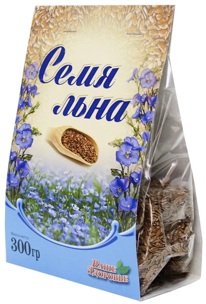 Семена льна Ваше Здоровье 300 гр., флоу-пак