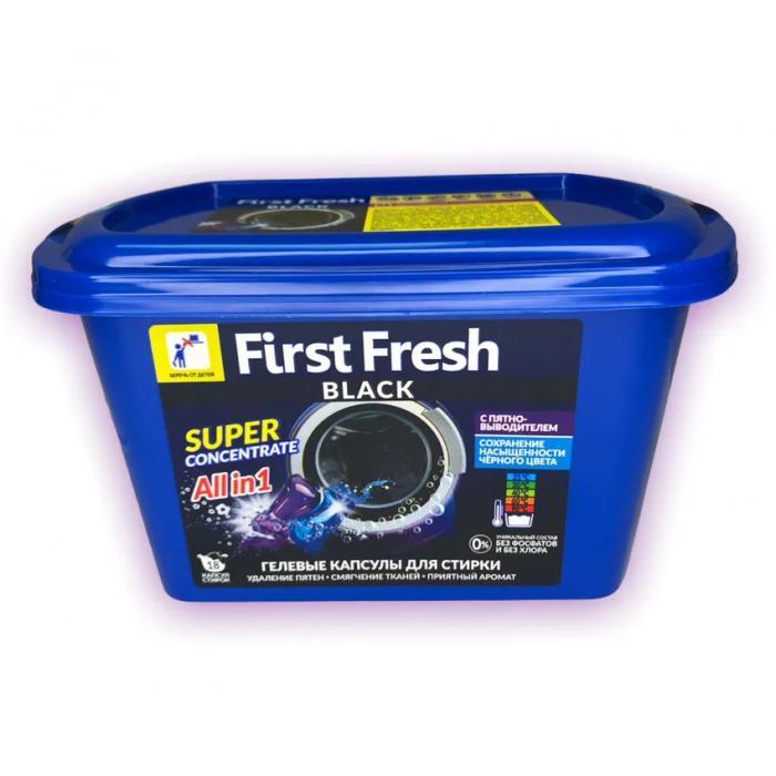 Капсулы для стирки First Fresh Black 18 шт. 270 гр., пластик