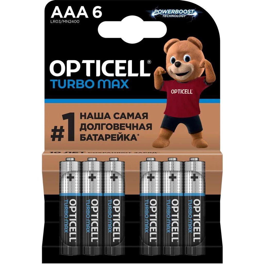 Батарейка AAA OPTICELL Turbo MAX LR03, 6 шт.