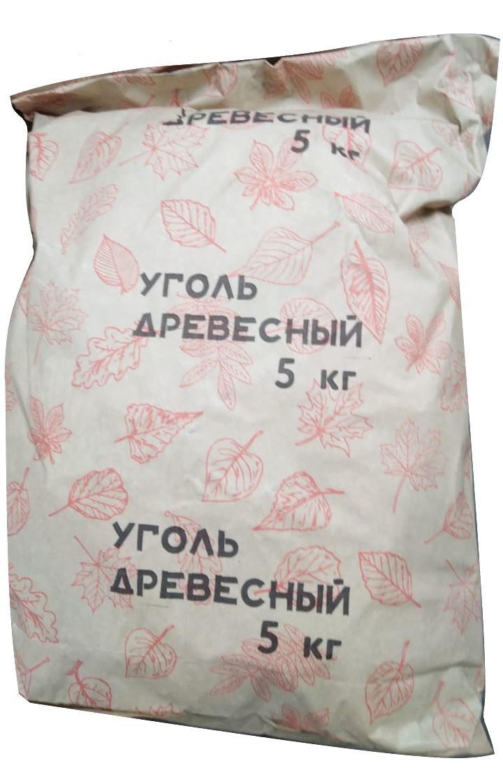 Уголь Калинин древесный березовый 5 кг., бумага