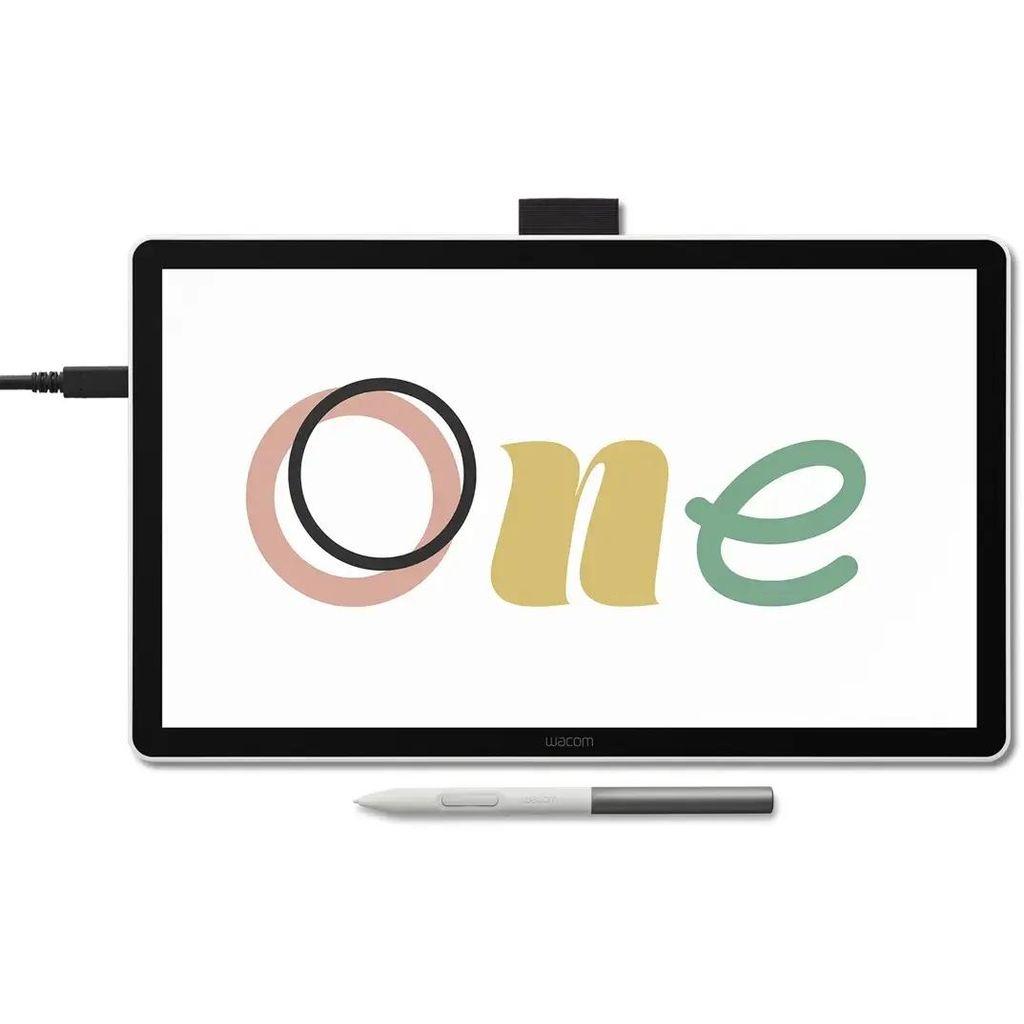 14" Графический планшет-монитор Wacom One DTC141W0, 1920x1080, белый