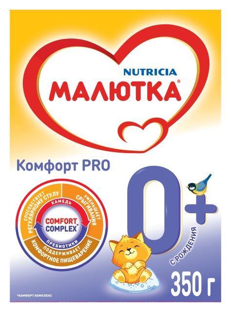 Смесь сухая адаптированная молочная Малютка, 350 гр., картонная коробка