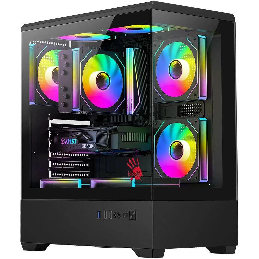 Корпус E-ATX BLOODY CC-127, Midi-Tower, без БП, черный [cc-127-bk]