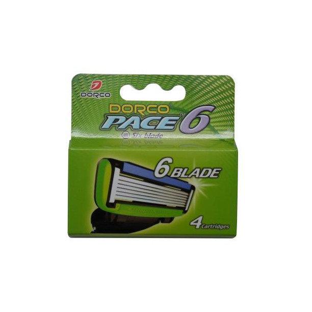 Kассеты для бритья Dorco Pace 6 4 шт., картон