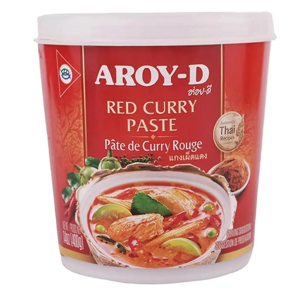 Паста карри Aroy-D красная, 400 гр., пластиковая упаковка