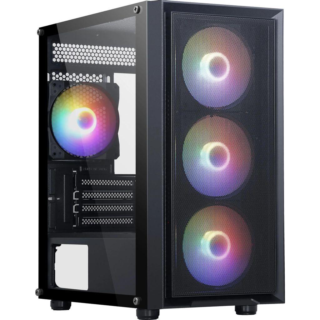 Корпус mATX ACCORD ACC-M203, Mini-Tower, без БП, черный