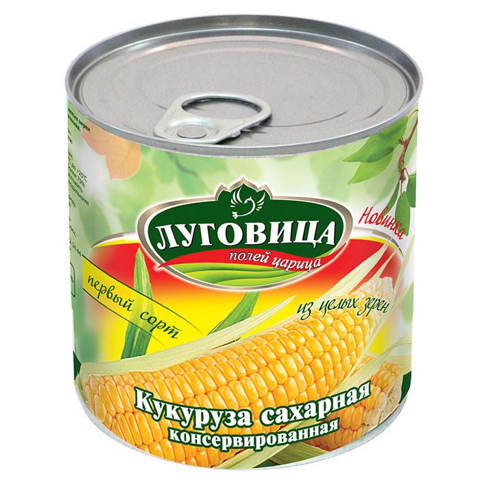 Кукуруза Луговица сахарная 212 мл., ж/б