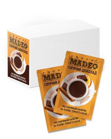 Горячий шоколад MADEO сухой растворимый Корица-Апельсин 25 гр., саше