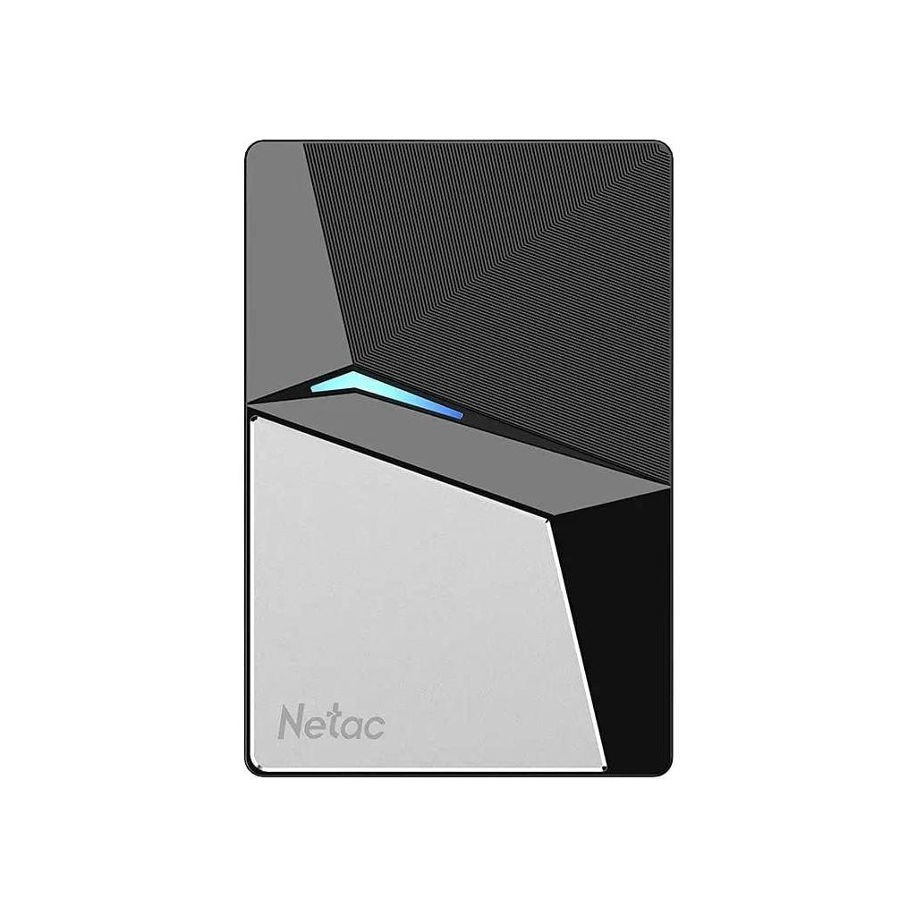 Внешний диск 120ГБ SSD NETAC Z7S NT01Z7S-120G-32BK, USB-C, запись - 480МБ/с, чтение - 550МБ/с, черный