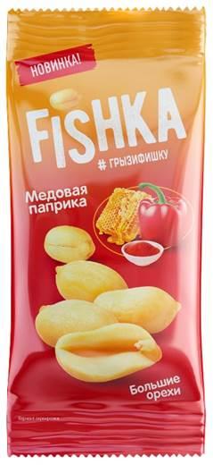 Арахис Fishka со вкусом медовой паприки 50 гр., флоу-пак