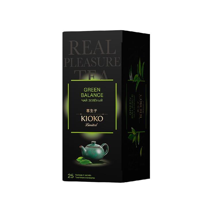 Чай Kioko Limited Green Balance зеленый 25 пак. 50 гр., картон