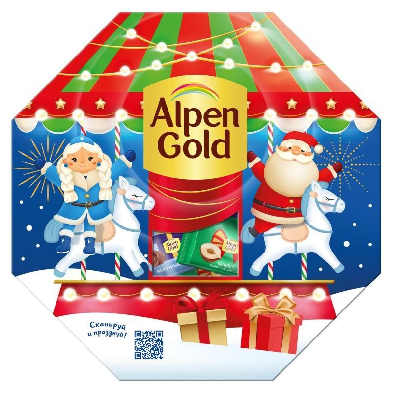 Подарок новогодний Alpen Gold Многоугольник 112.98 гр., картон