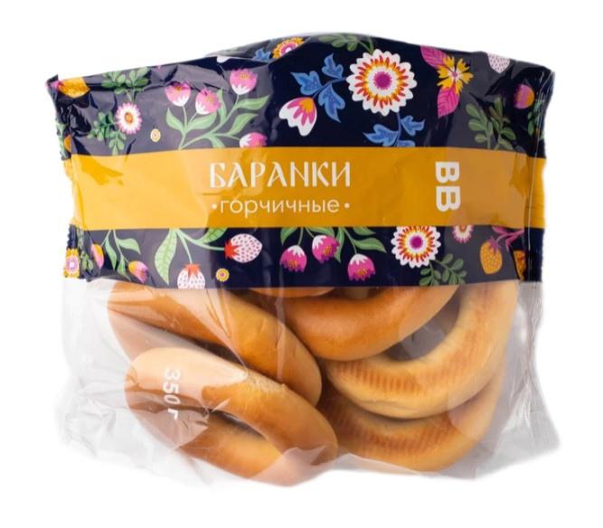 Баранки ВкусВилл Горчичные 350 гр., флоу-пак