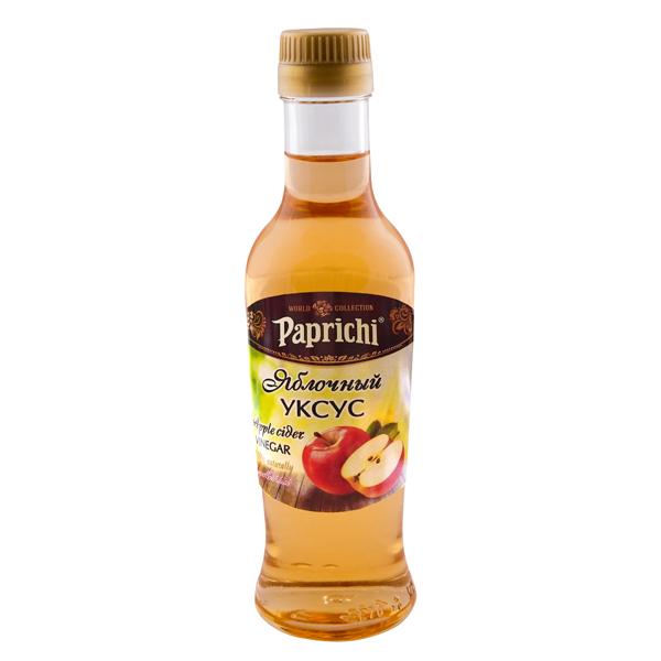 Уксус PAPRICHI Яблочный 6%, 220 мл., стекло